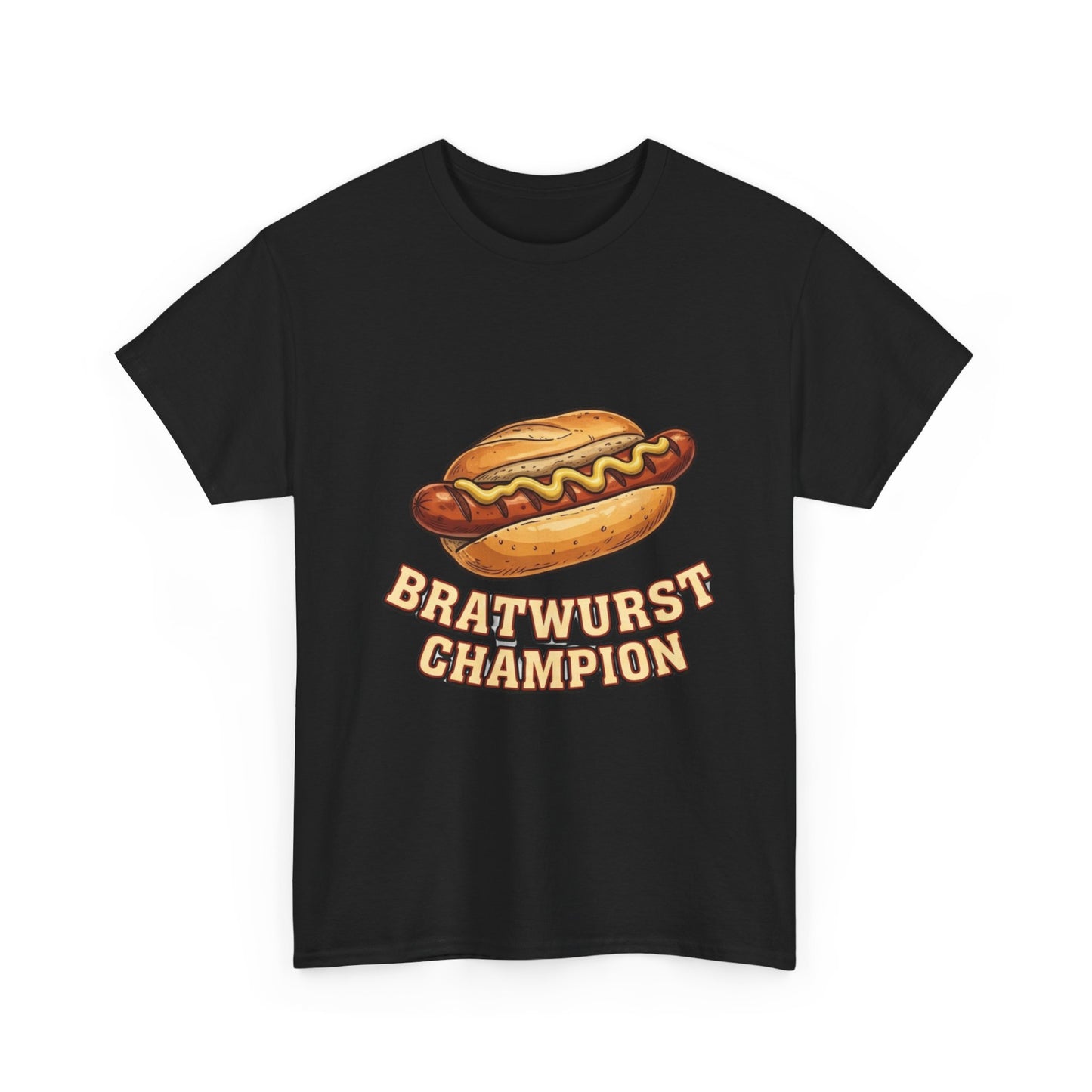 Bratwurst Champion T‑Shirt — Hot Dog Eating Contest Tee
