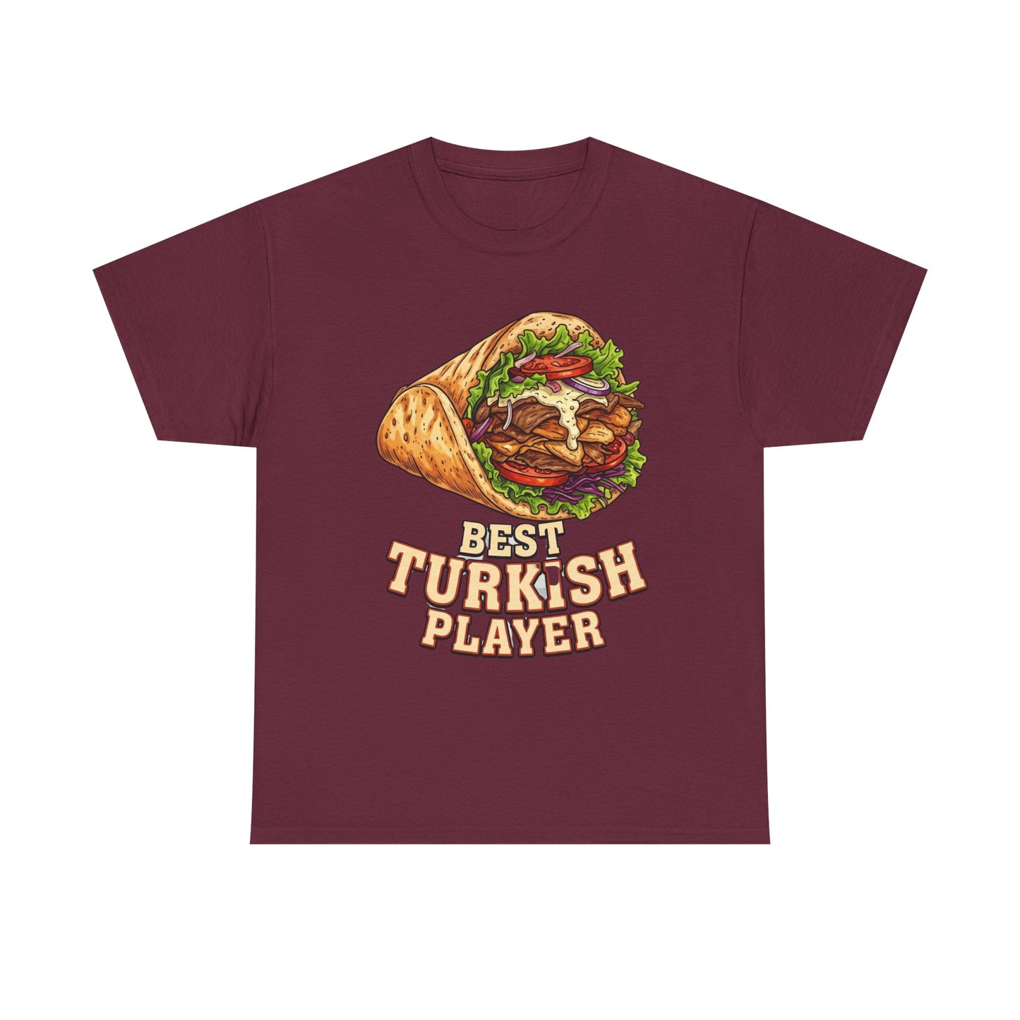 T-Shirt — "Best Turkish Player" Shawarma Graphic Tee