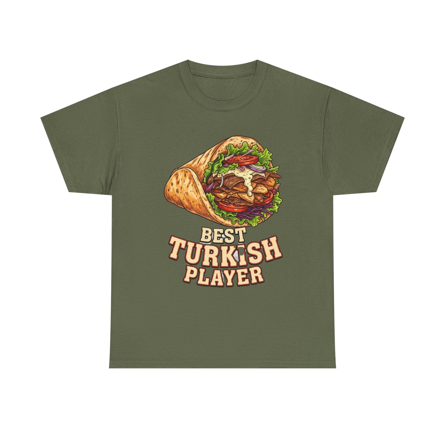 T-Shirt — "Best Turkish Player" Shawarma Graphic Tee