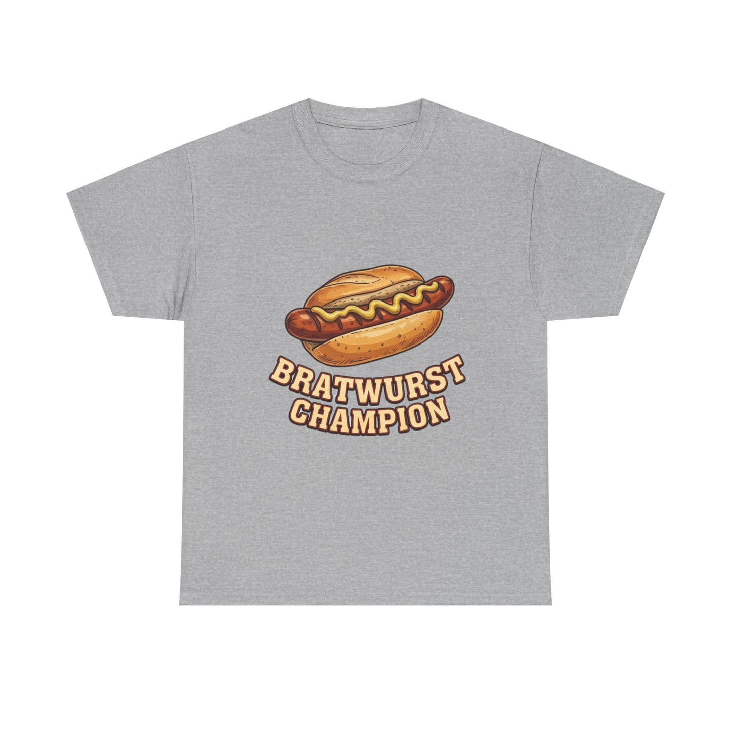 Bratwurst Champion T‑Shirt — Hot Dog Eating Contest Tee