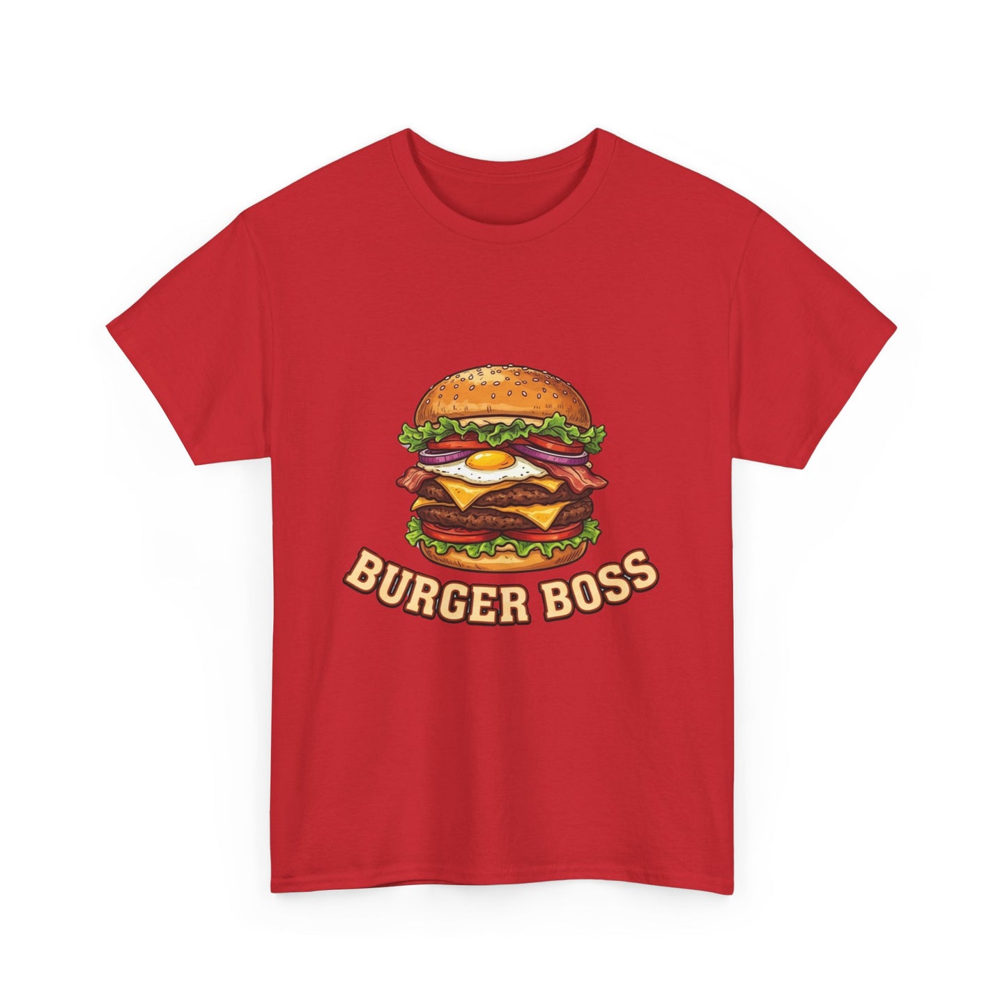 Burger Boss T-Shirt — Funny Cheeseburger Graphic Tee for Grill Masters & Foodies