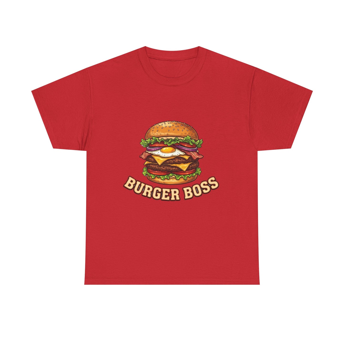 Burger Boss T-Shirt — Funny Cheeseburger Graphic Tee for Grill Masters & Foodies