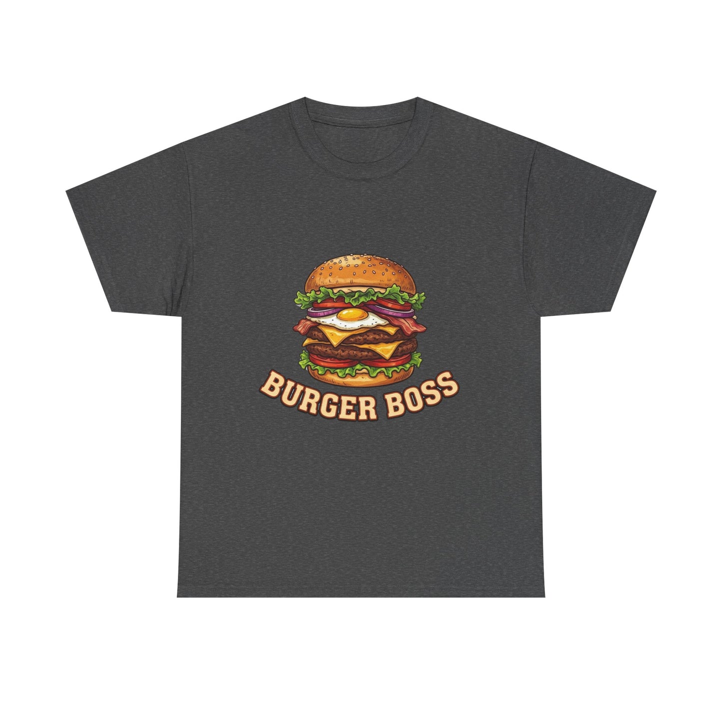 Burger Boss T-Shirt — Funny Cheeseburger Graphic Tee for Grill Masters & Foodies