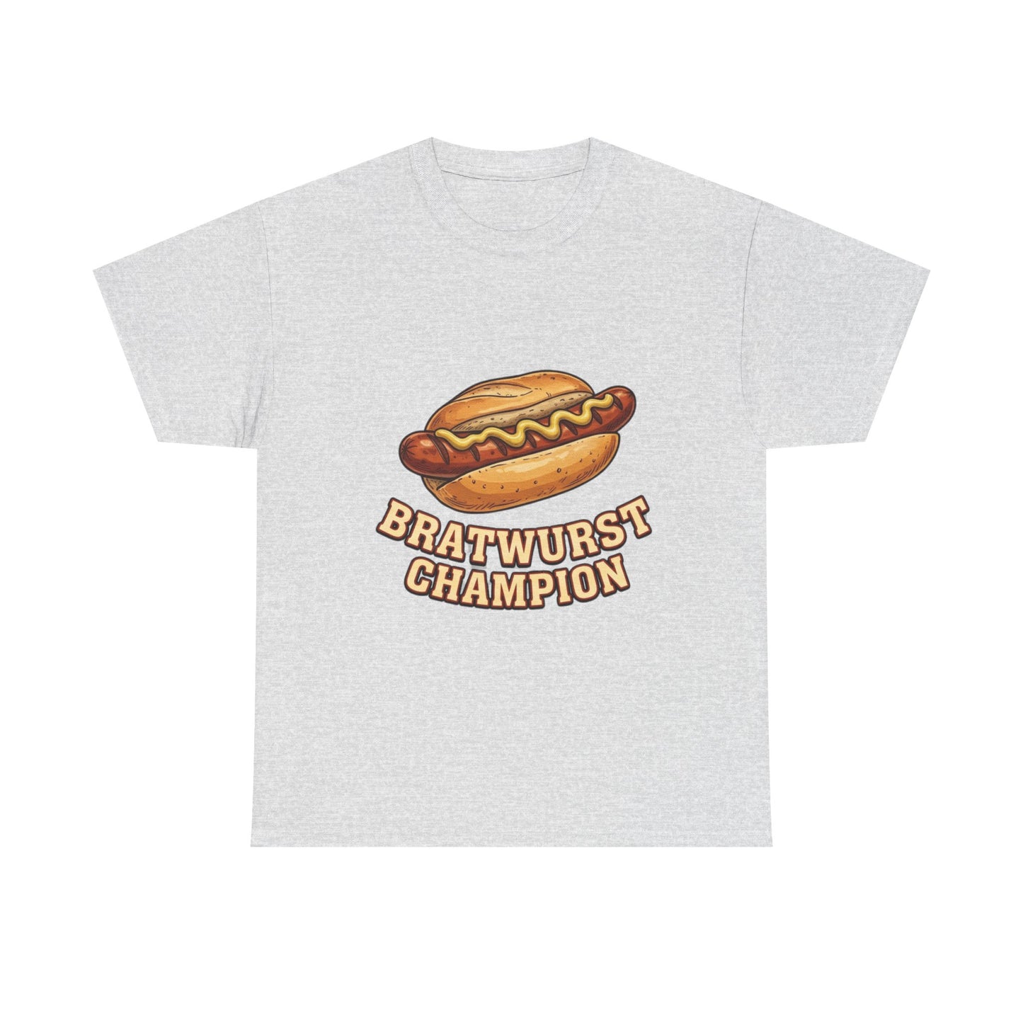 Bratwurst Champion T‑Shirt — Hot Dog Eating Contest Tee
