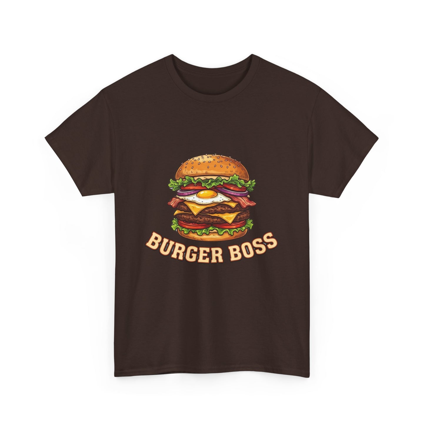 Burger Boss T-Shirt — Funny Cheeseburger Graphic Tee for Grill Masters & Foodies