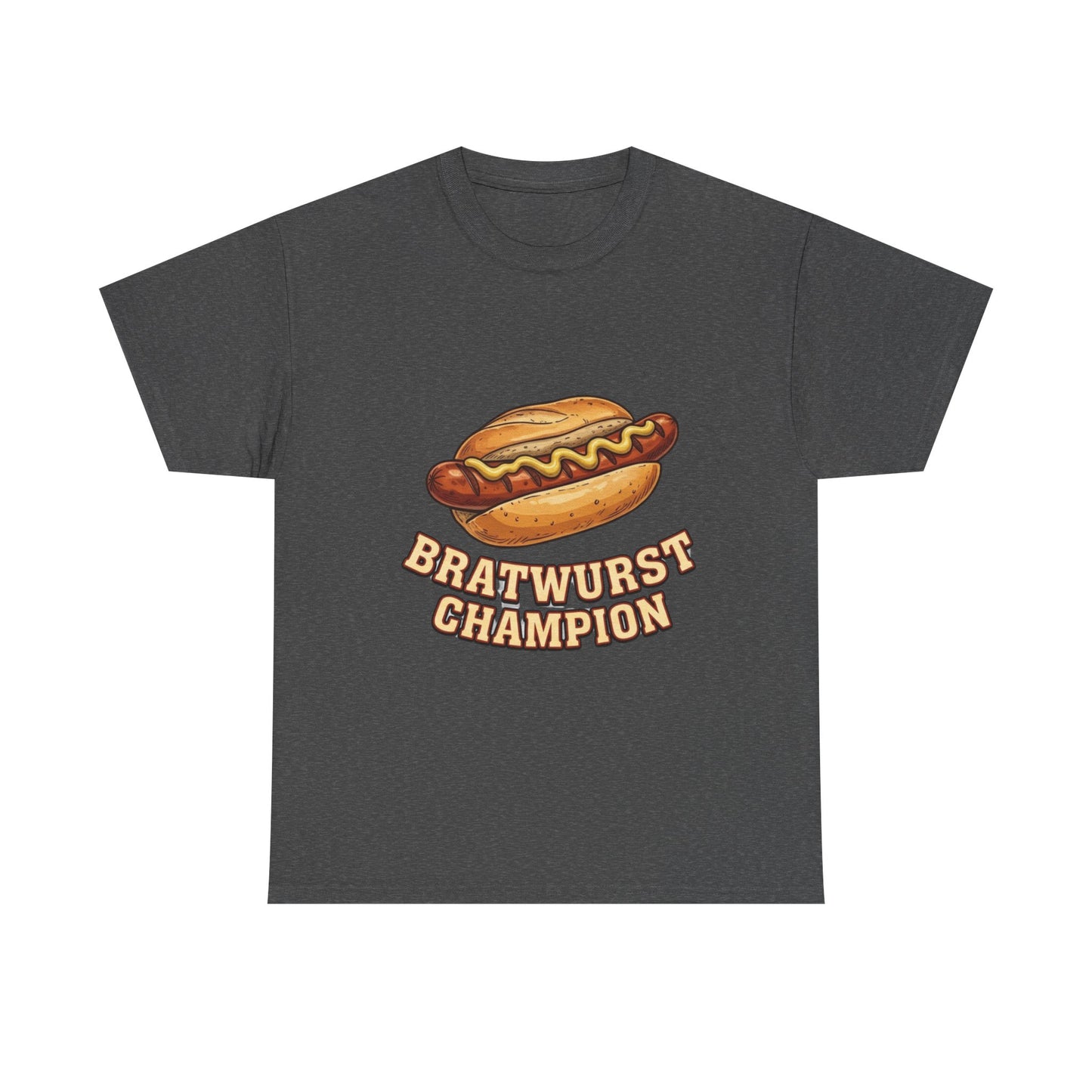 Bratwurst Champion T‑Shirt — Hot Dog Eating Contest Tee