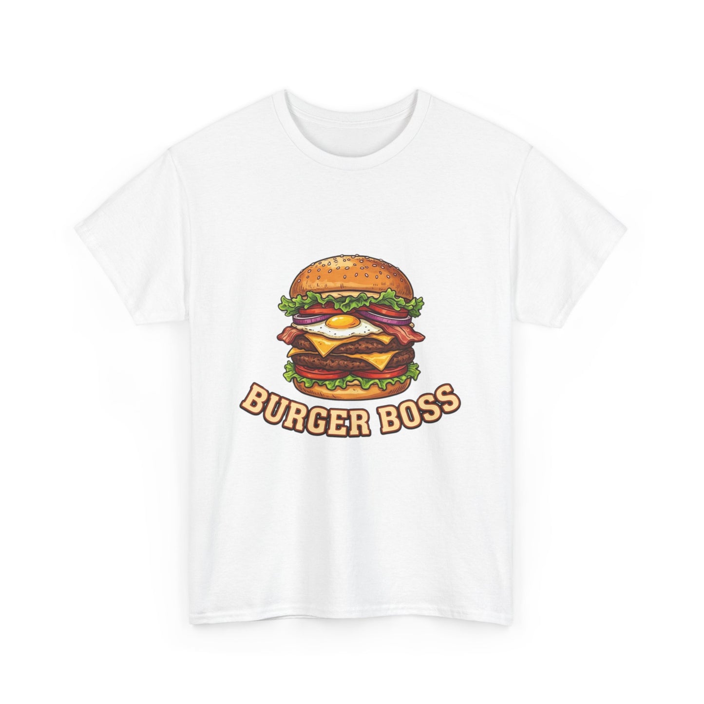 Burger Boss T-Shirt — Funny Cheeseburger Graphic Tee for Grill Masters & Foodies