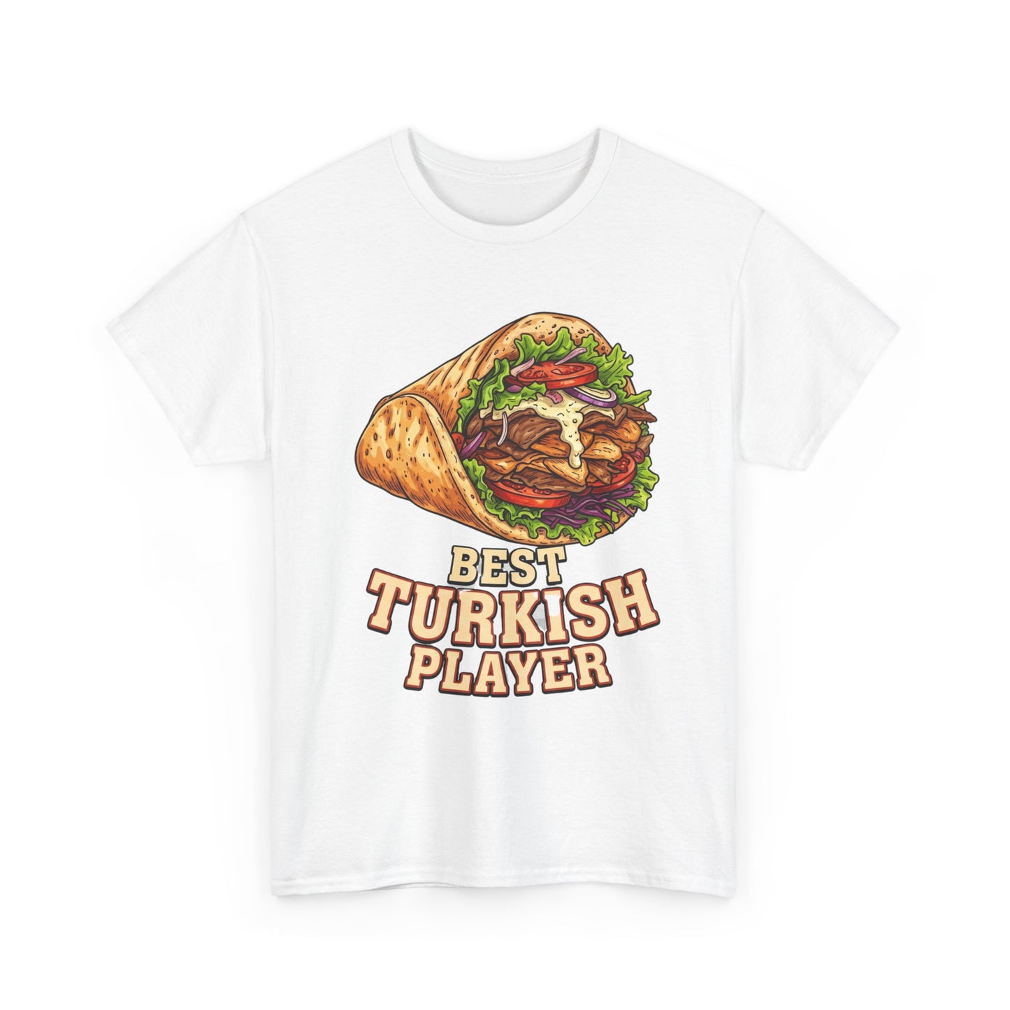 T-Shirt — "Best Turkish Player" Shawarma Graphic Tee