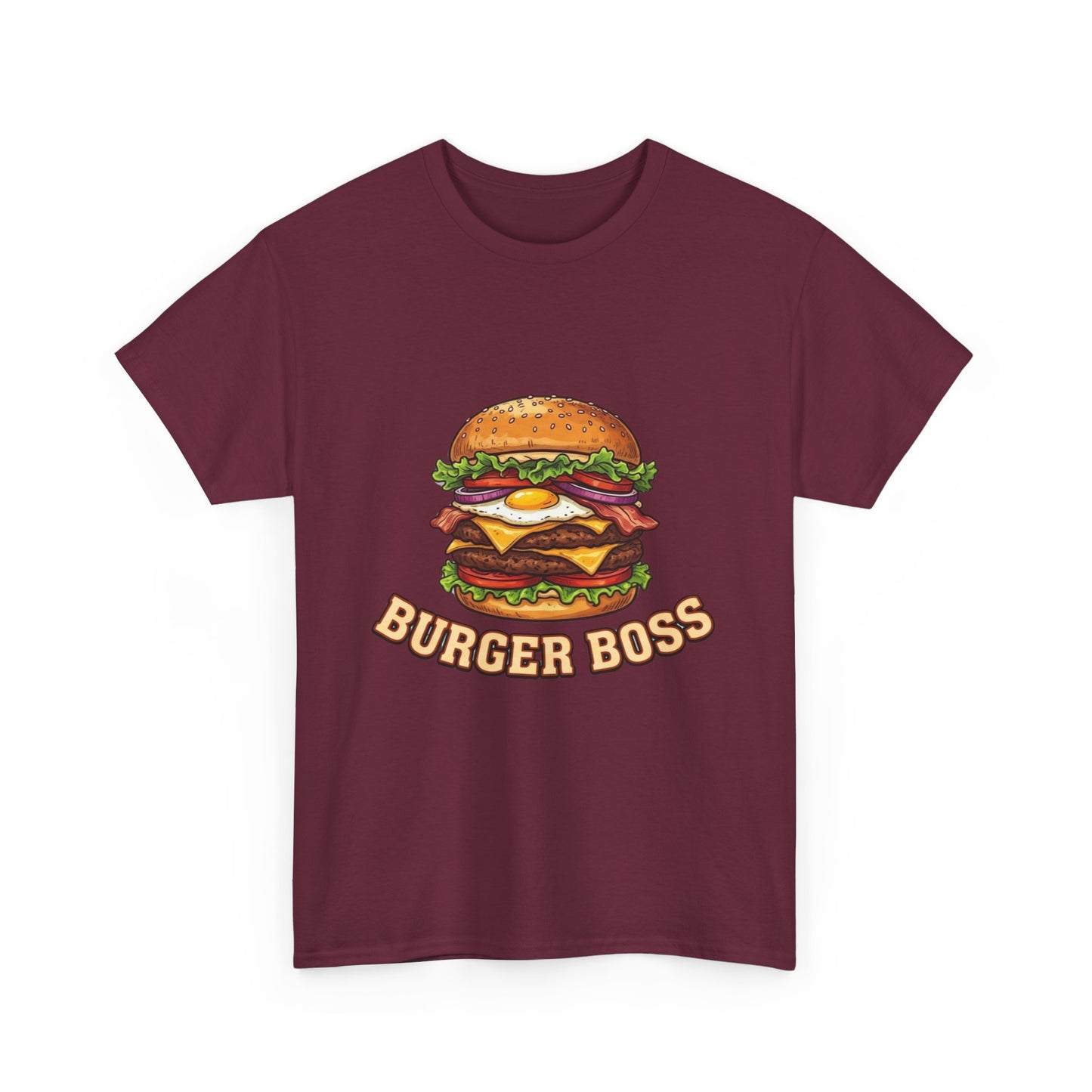 Burger Boss T-Shirt — Funny Cheeseburger Graphic Tee for Grill Masters & Foodies