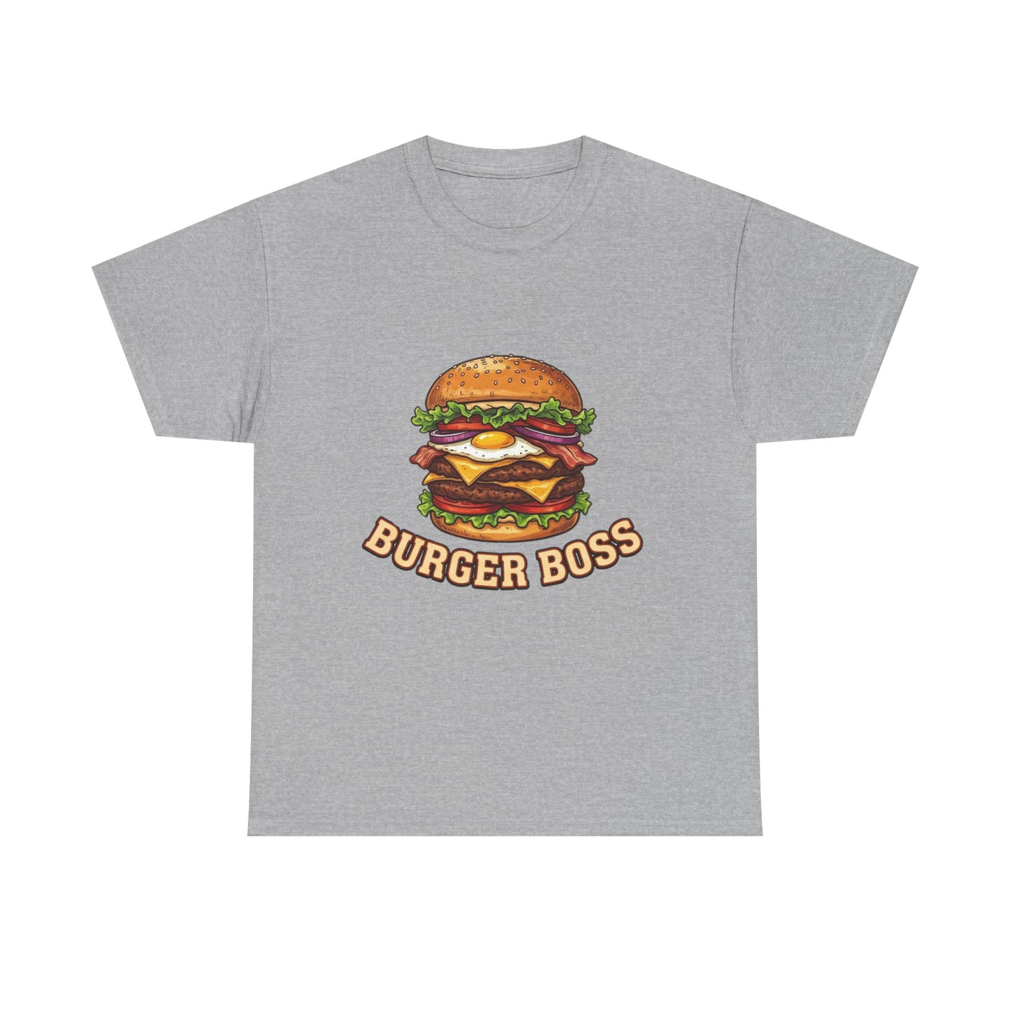 Burger Boss T-Shirt — Funny Cheeseburger Graphic Tee for Grill Masters & Foodies