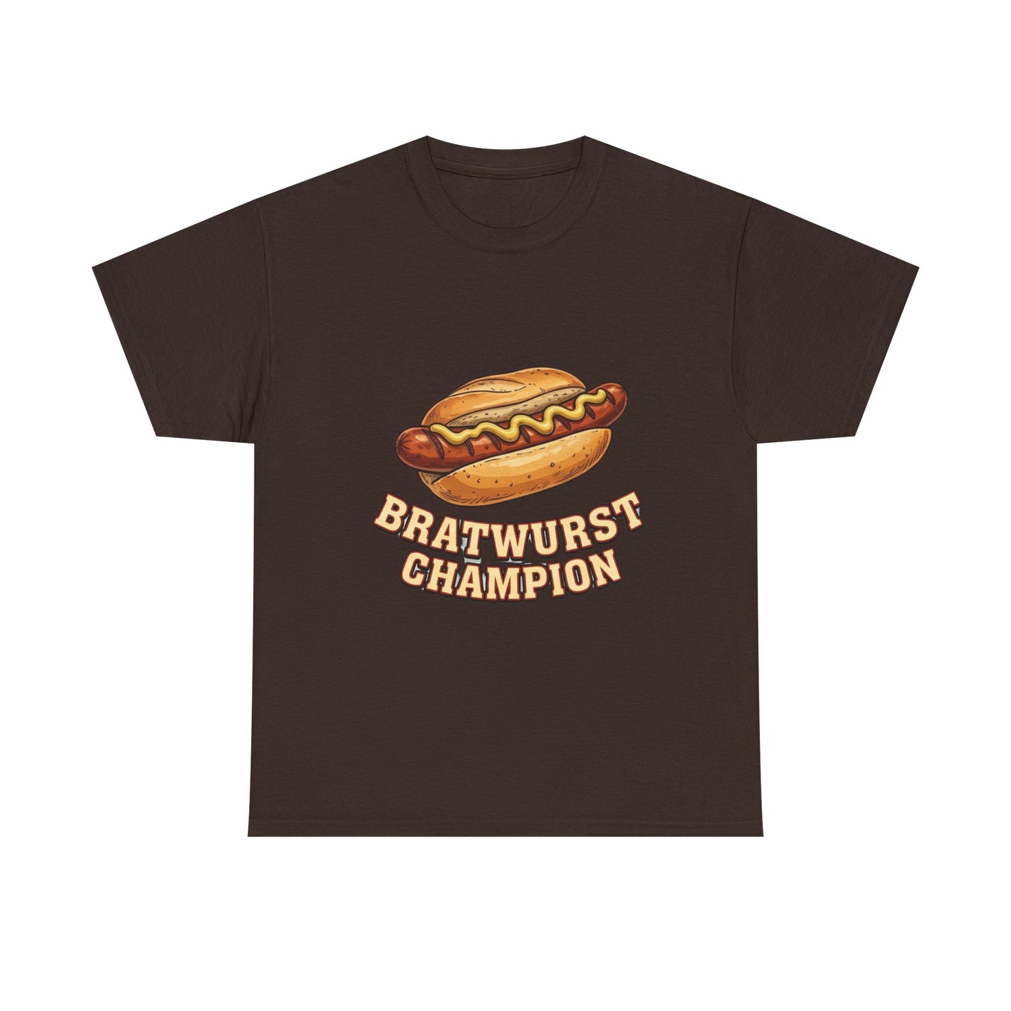 Bratwurst Champion T‑Shirt — Hot Dog Eating Contest Tee