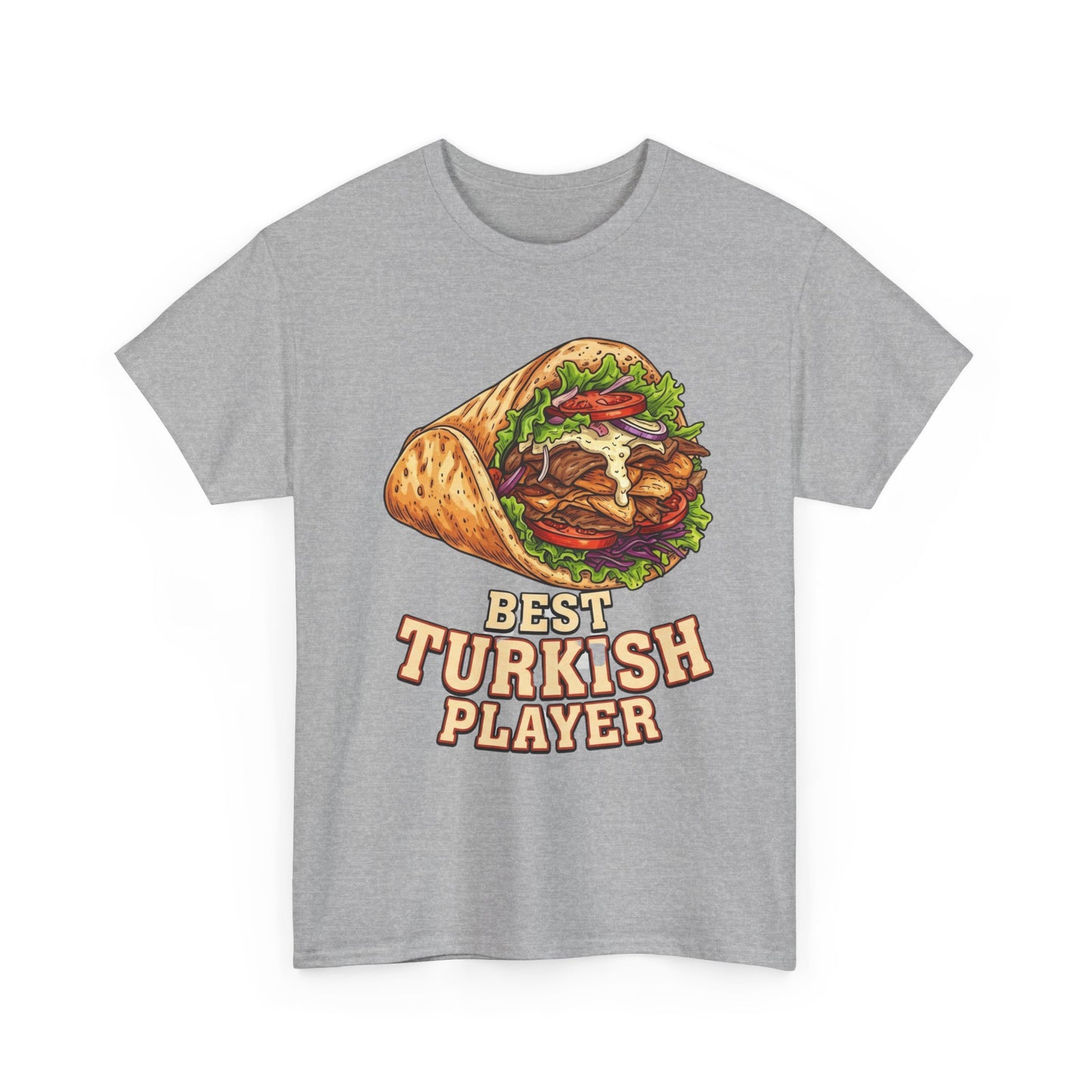 T-Shirt — "Best Turkish Player" Shawarma Graphic Tee