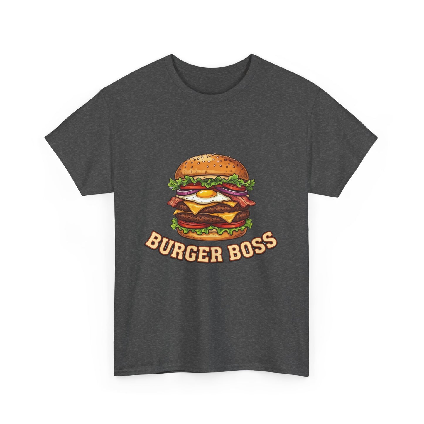 Burger Boss T-Shirt — Funny Cheeseburger Graphic Tee for Grill Masters & Foodies