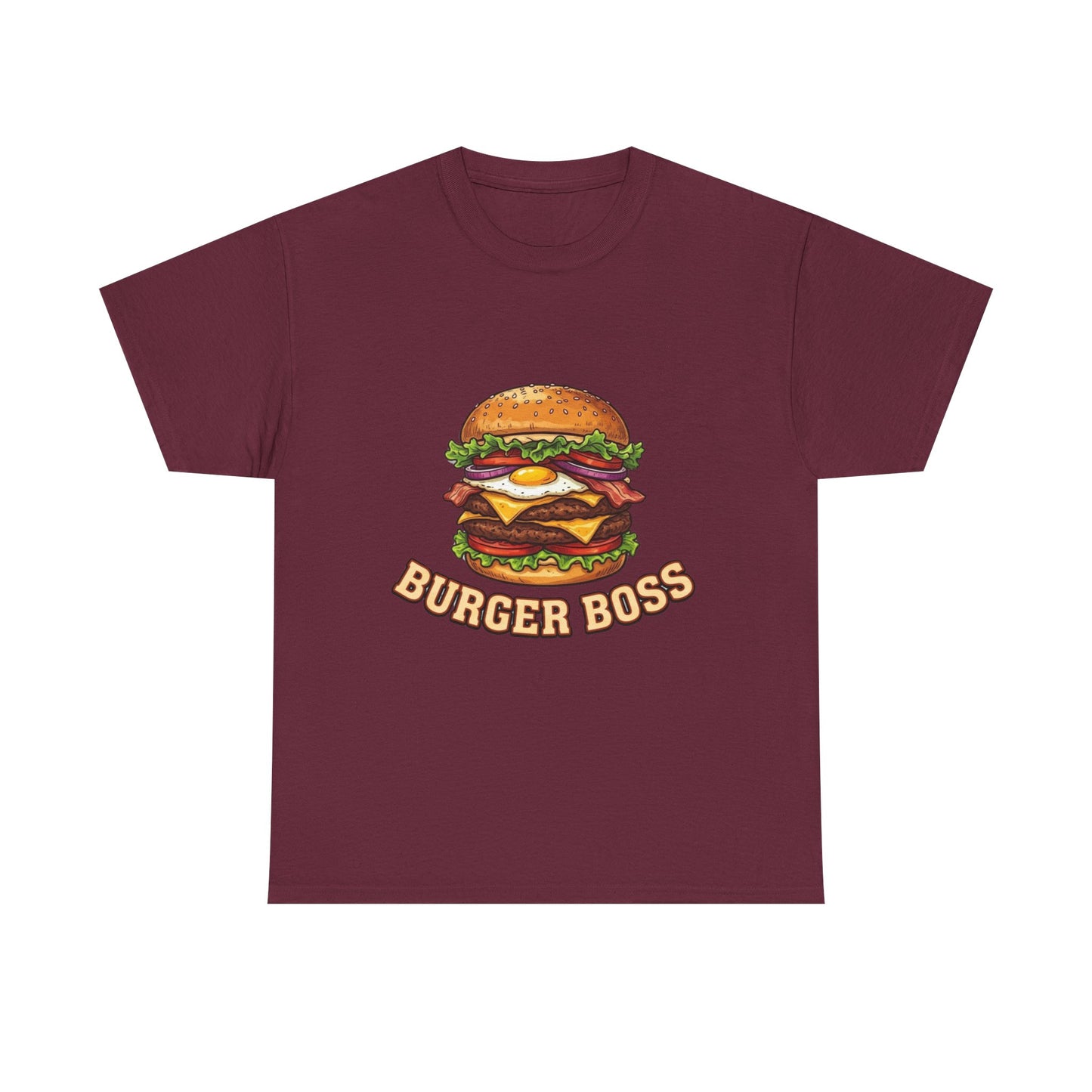 Burger Boss T-Shirt — Funny Cheeseburger Graphic Tee for Grill Masters & Foodies