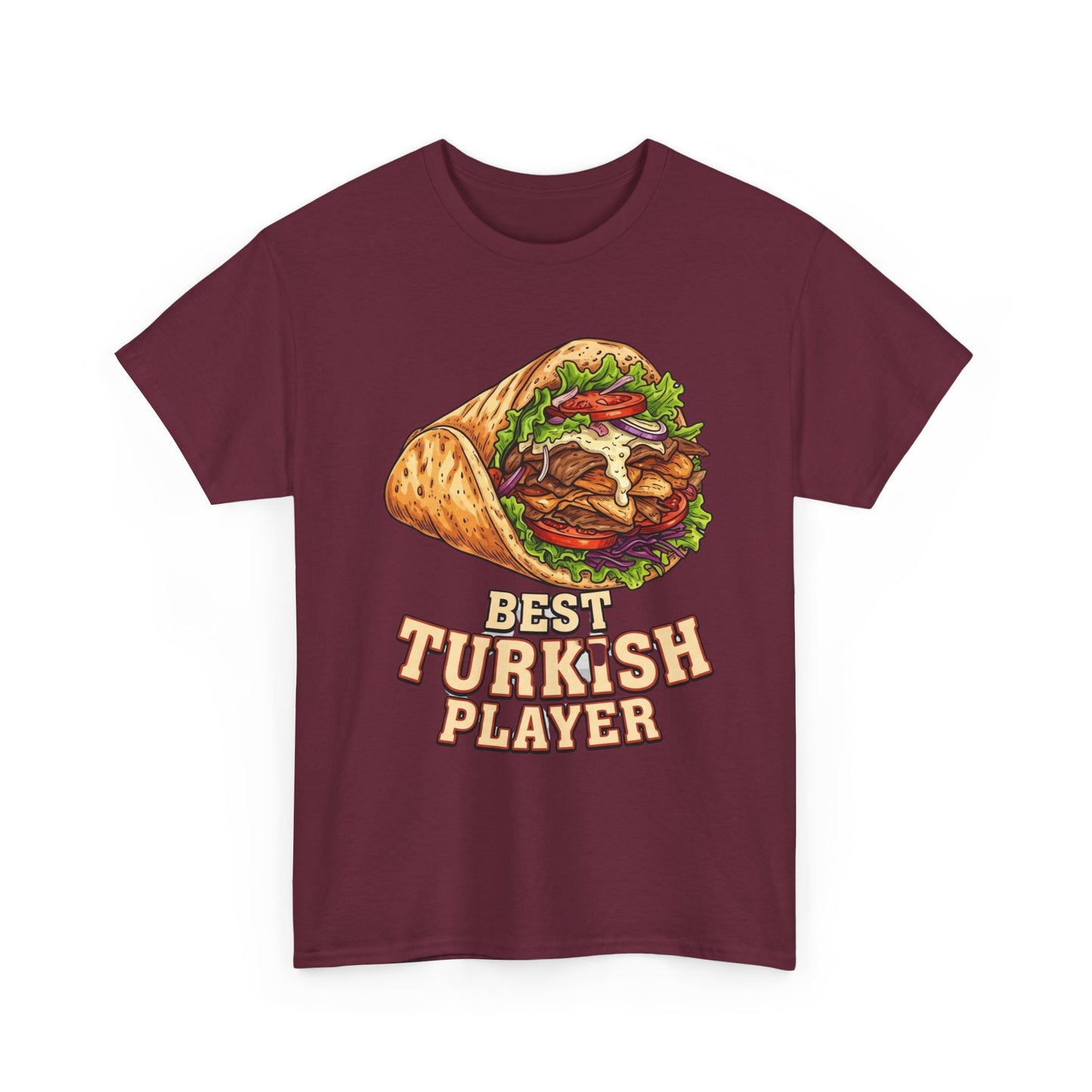 T-Shirt — "Best Turkish Player" Shawarma Graphic Tee