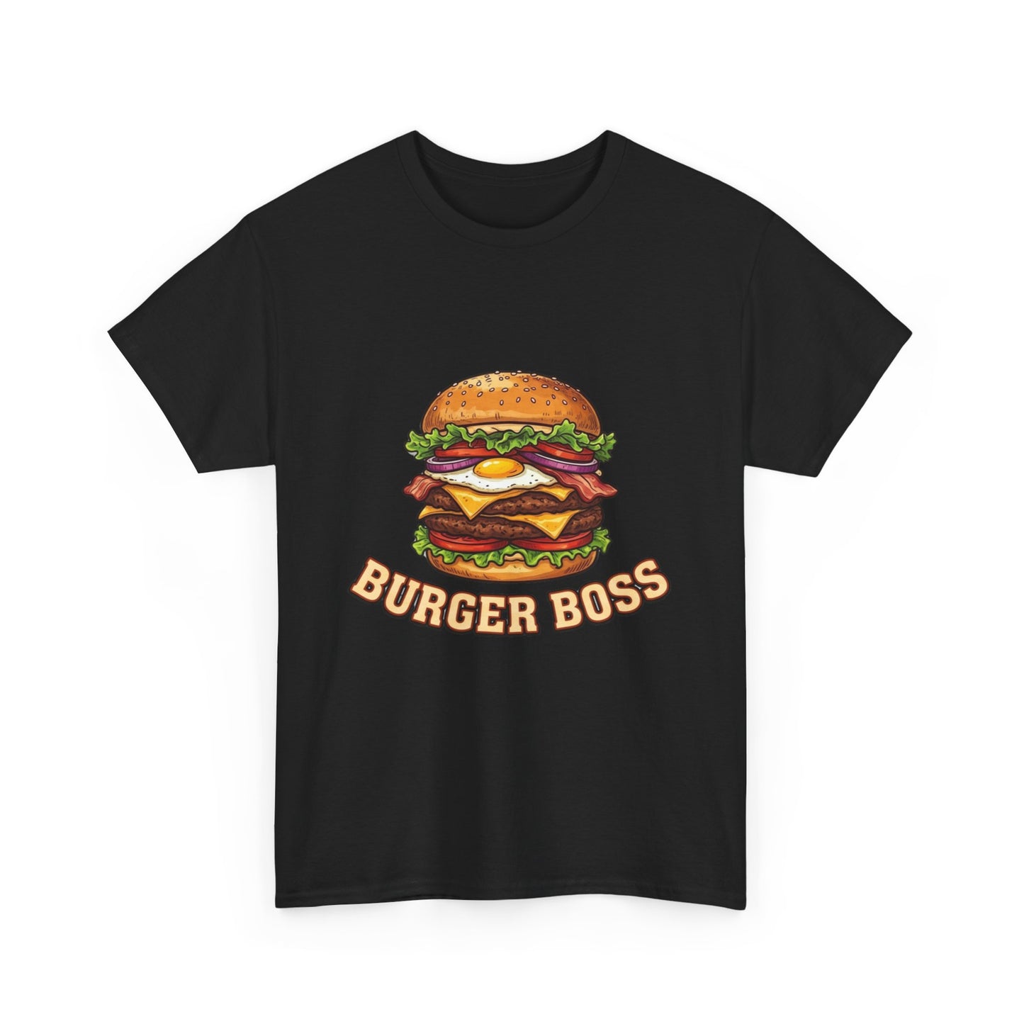 Burger Boss T-Shirt — Funny Cheeseburger Graphic Tee for Grill Masters & Foodies