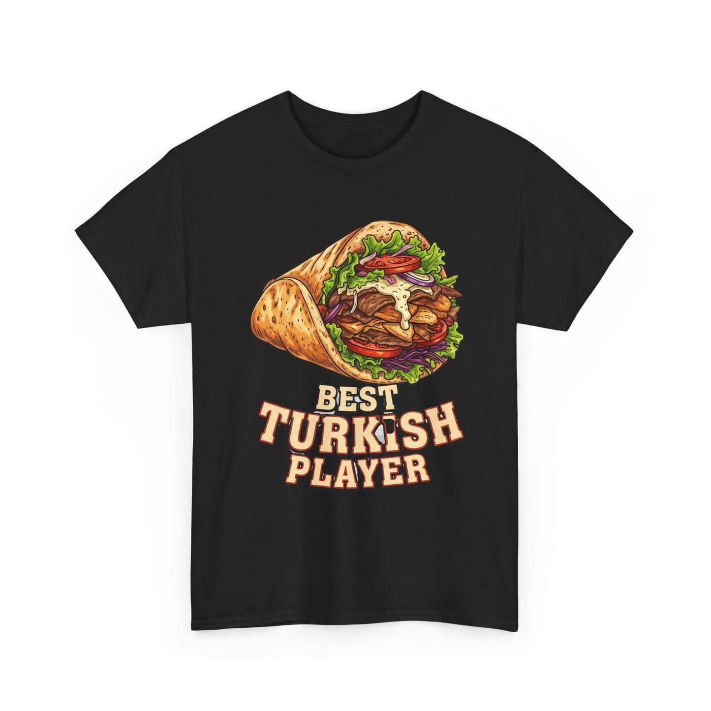 T-Shirt — "Best Turkish Player" Shawarma Graphic Tee