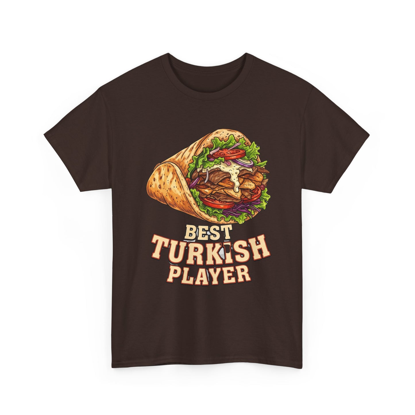 T-Shirt — "Best Turkish Player" Shawarma Graphic Tee