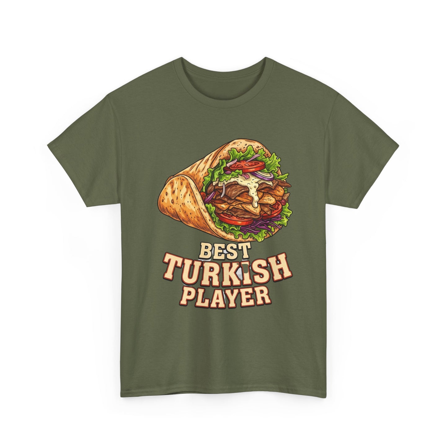T-Shirt — "Best Turkish Player" Shawarma Graphic Tee