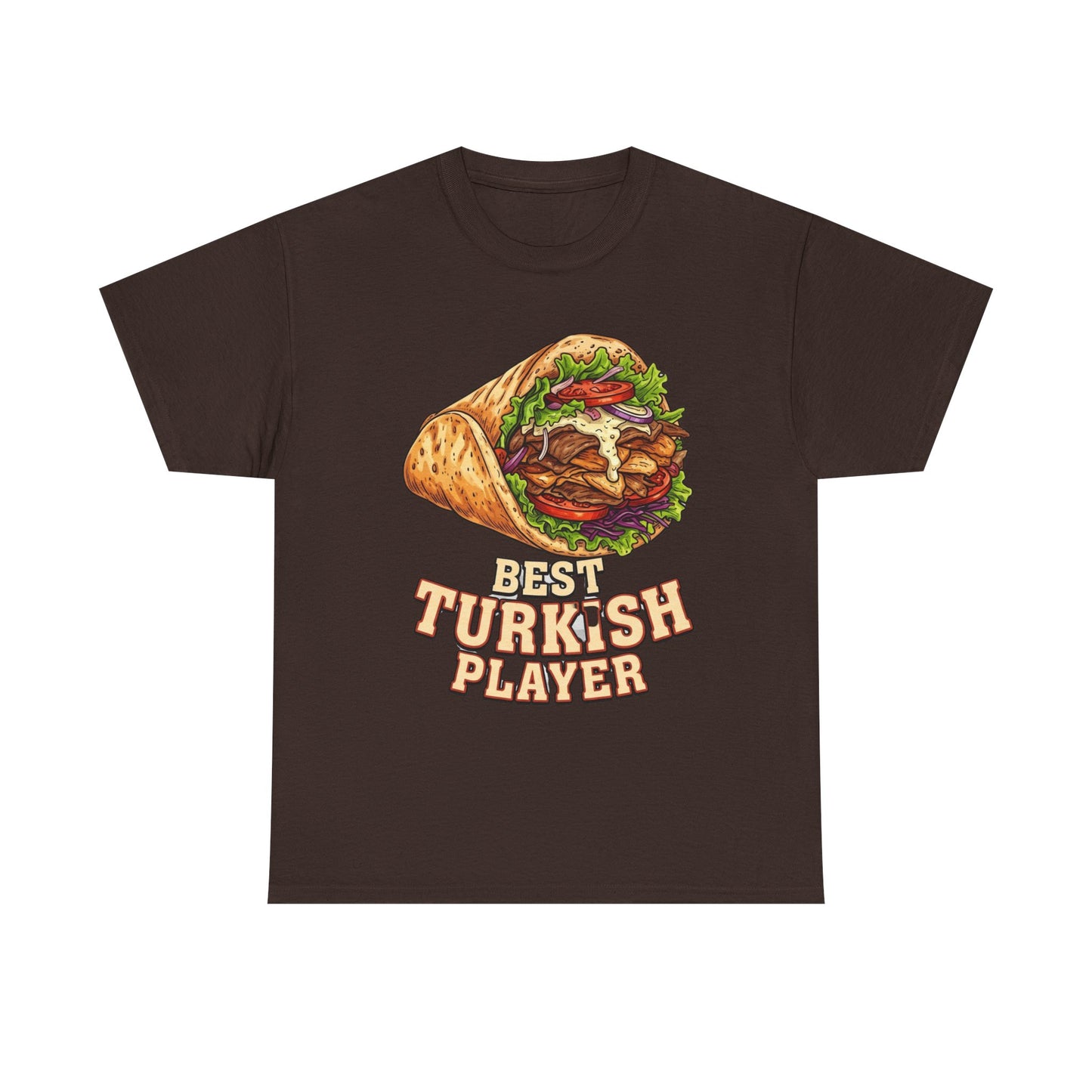 T-Shirt — "Best Turkish Player" Shawarma Graphic Tee