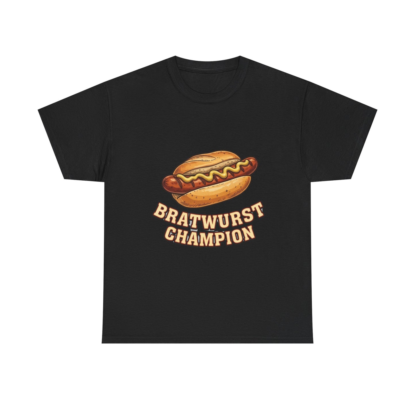 Bratwurst Champion T‑Shirt — Hot Dog Eating Contest Tee