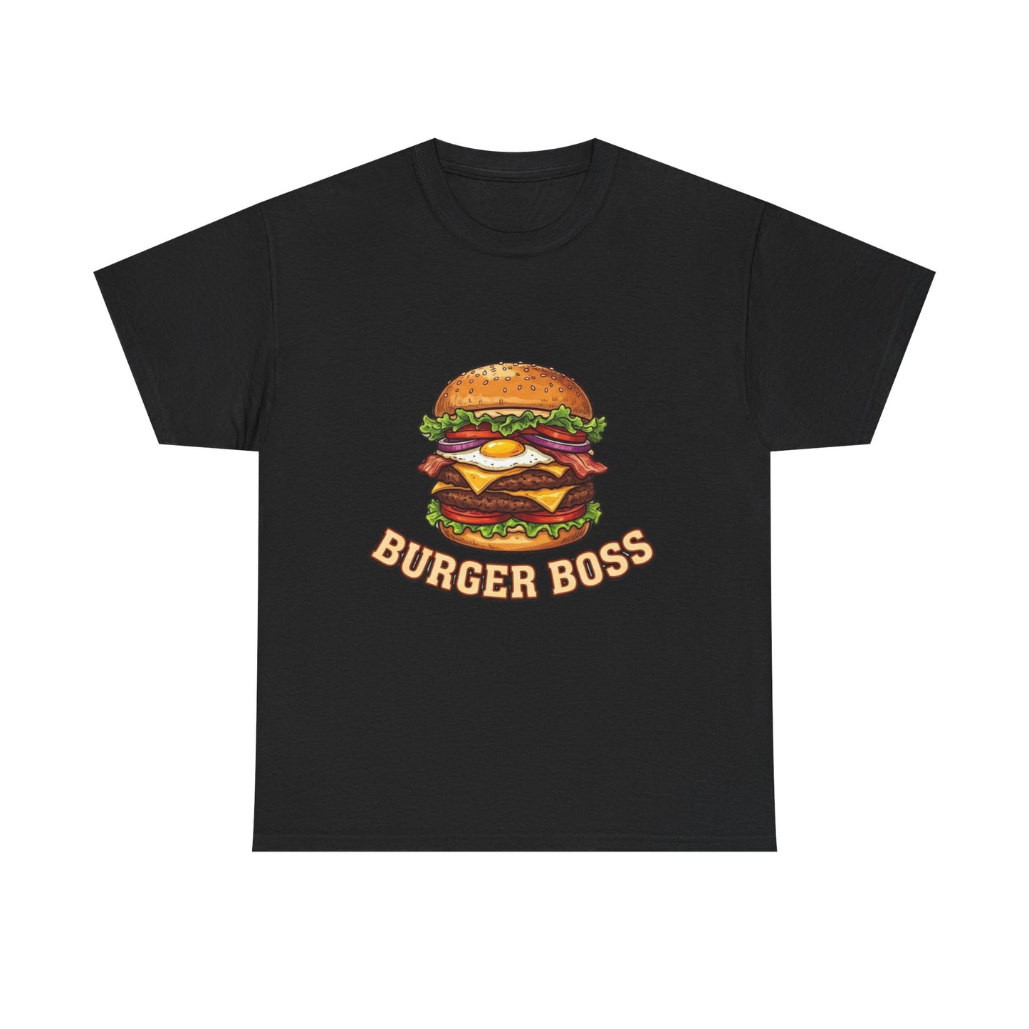 Burger Boss T-Shirt — Funny Cheeseburger Graphic Tee for Grill Masters & Foodies