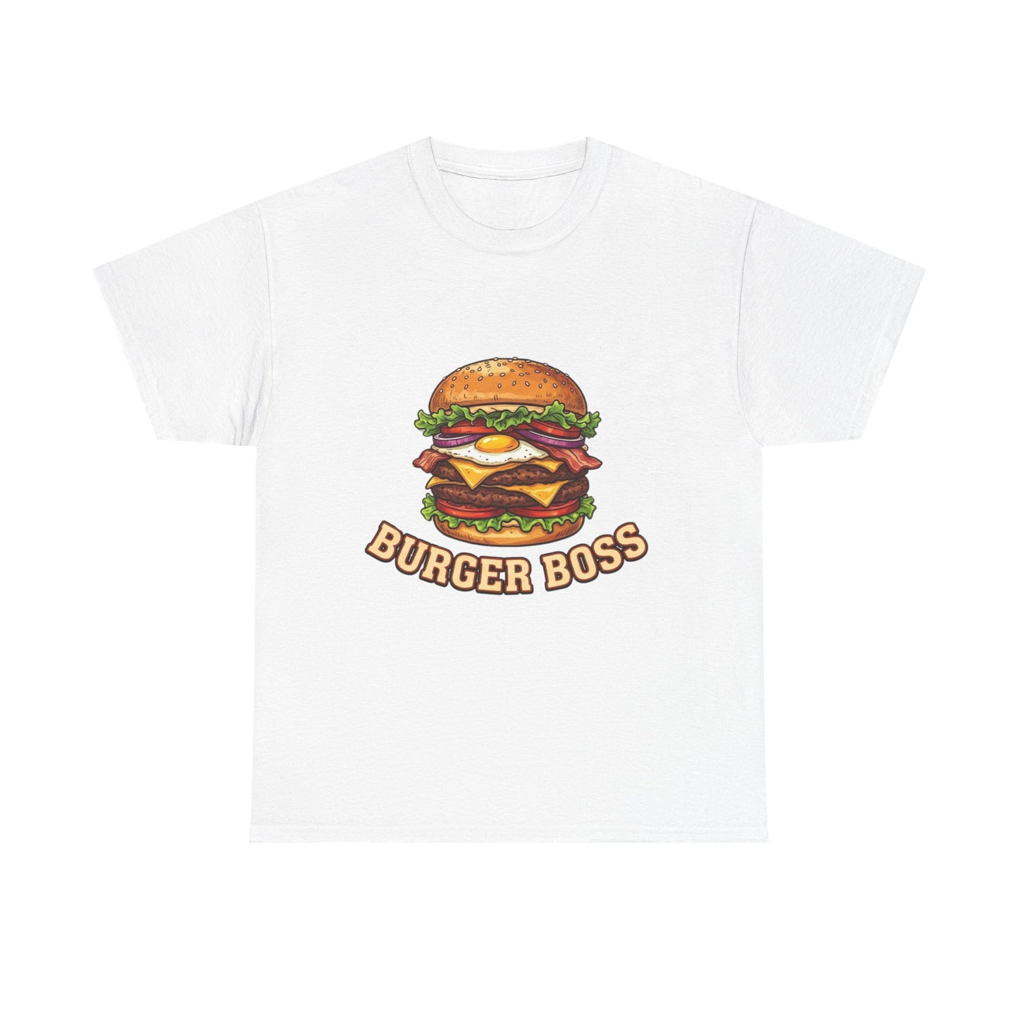Burger Boss T-Shirt — Funny Cheeseburger Graphic Tee for Grill Masters & Foodies