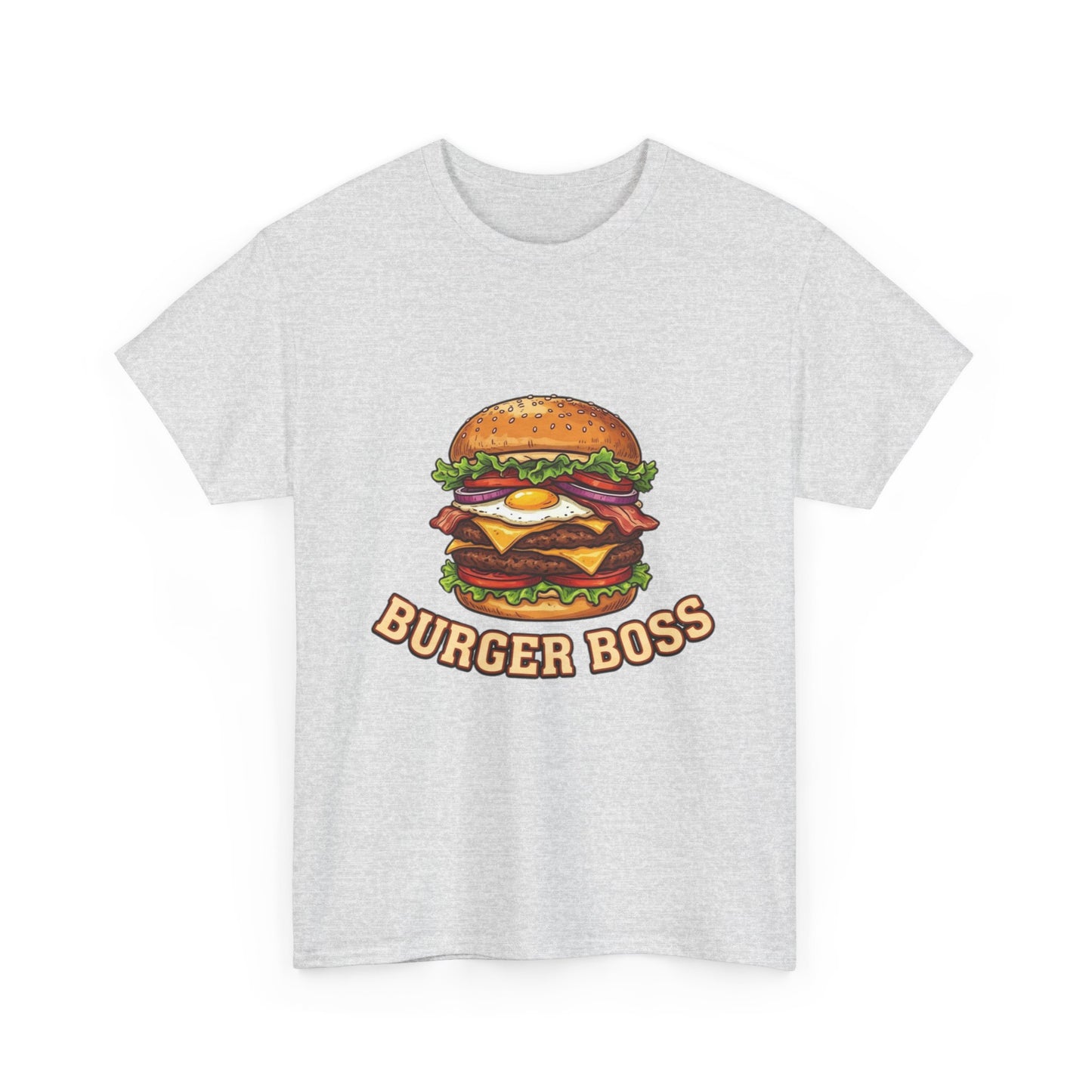 Burger Boss T-Shirt — Funny Cheeseburger Graphic Tee for Grill Masters & Foodies