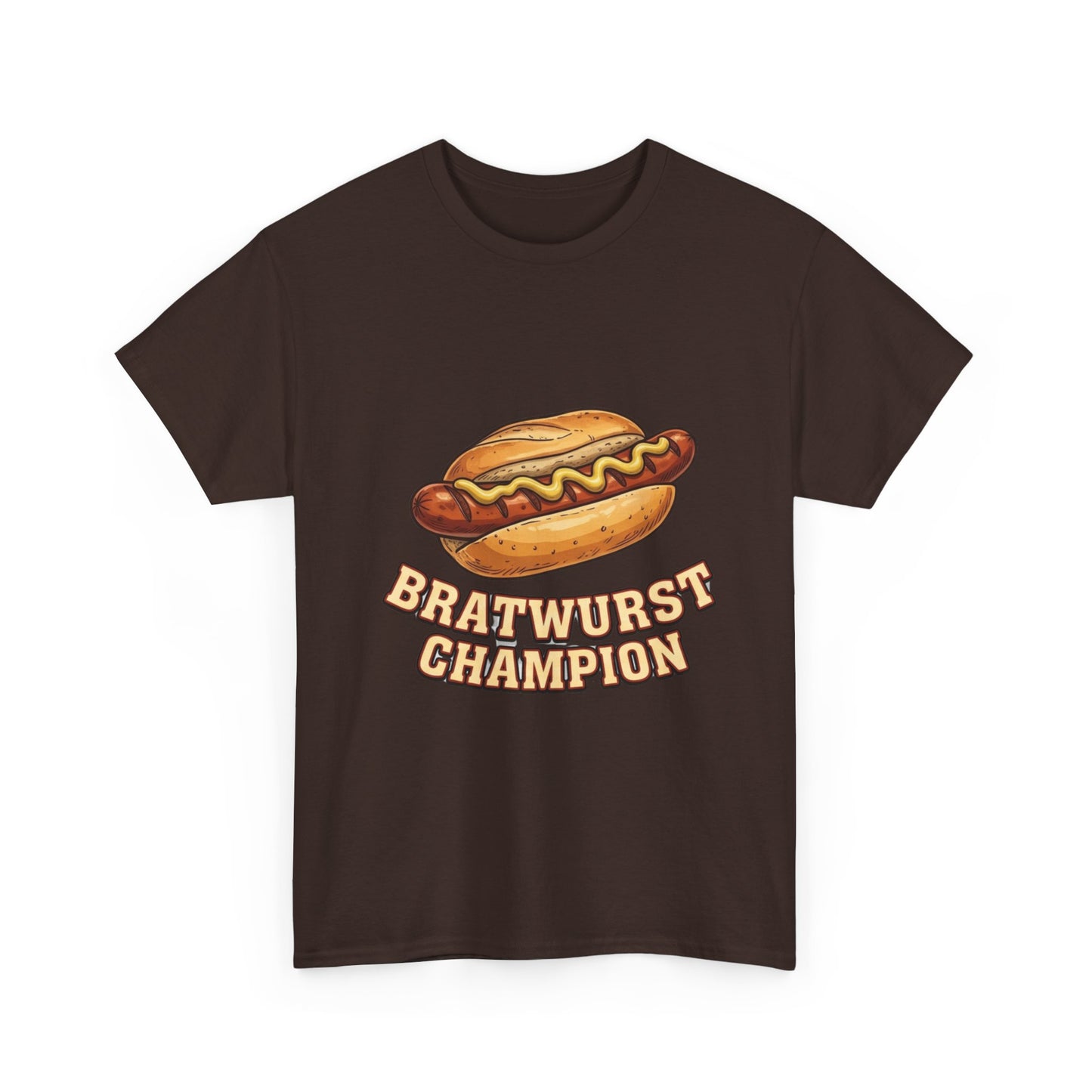 Bratwurst Champion T‑Shirt — Hot Dog Eating Contest Tee