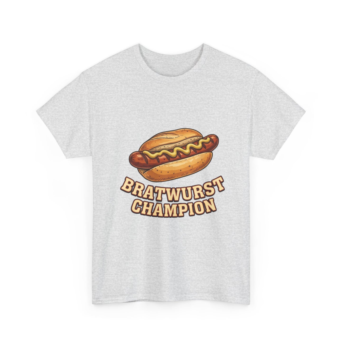 Bratwurst Champion T‑Shirt — Hot Dog Eating Contest Tee